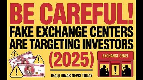 🚨 Be Careful! Fake Exchange Centers Are Targeting Investors (2025)! 💵 💥 Today Iraqi Dinar News!