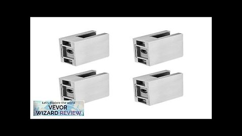 VEVOR Glass Clamp 4 PCS Square Glass Railing Bracket for 0.31 "-0.47 Review