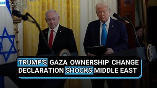 🚨BREAKING: TRUMP'S GAZA OWNERSHIP CHANGE DECLARATION SHOCKS MIDDLE EAST