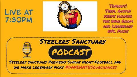 Steelers Sanctuary Packers Preview Live at 7:30