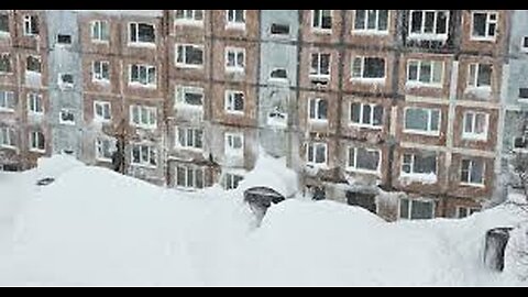 Russia's Kamchatka’s 'SnowApocalypse' 2026: 40-foot drifts turn 4-storey buildings into large slides