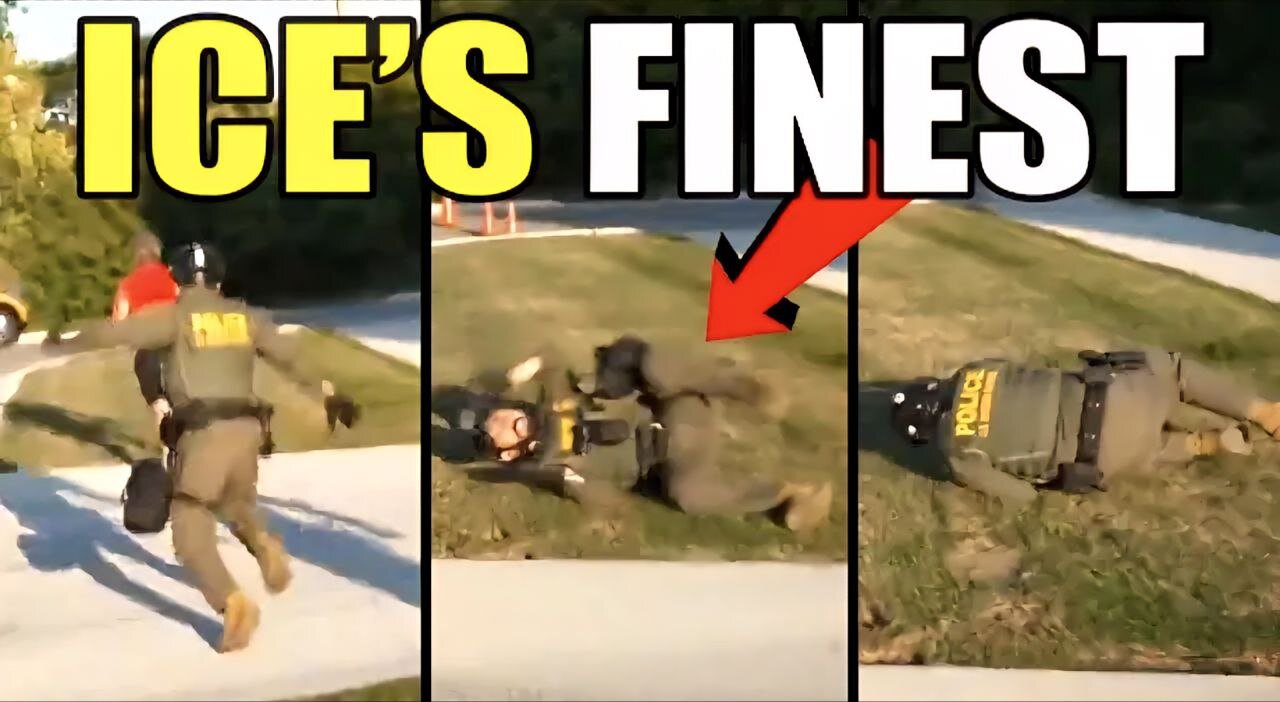 ICE Agent Thinks He's Tough, Completely HUMILIATES Himself