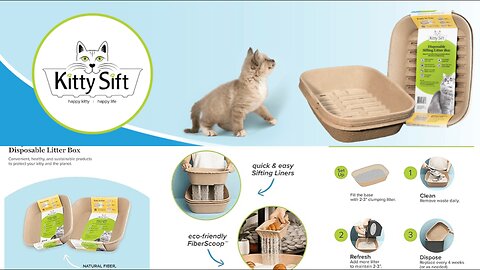 Kitty Sift 6-Pack Disposable Cat Litter Box