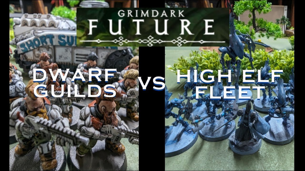 Grim Dark Future: Dwarf guilds vs High elf fleets