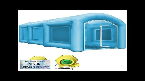 VEVOR Inflatable Paint Booth 20x10x8.2ft with 2 Blowers Inflatable Spray Booth Review