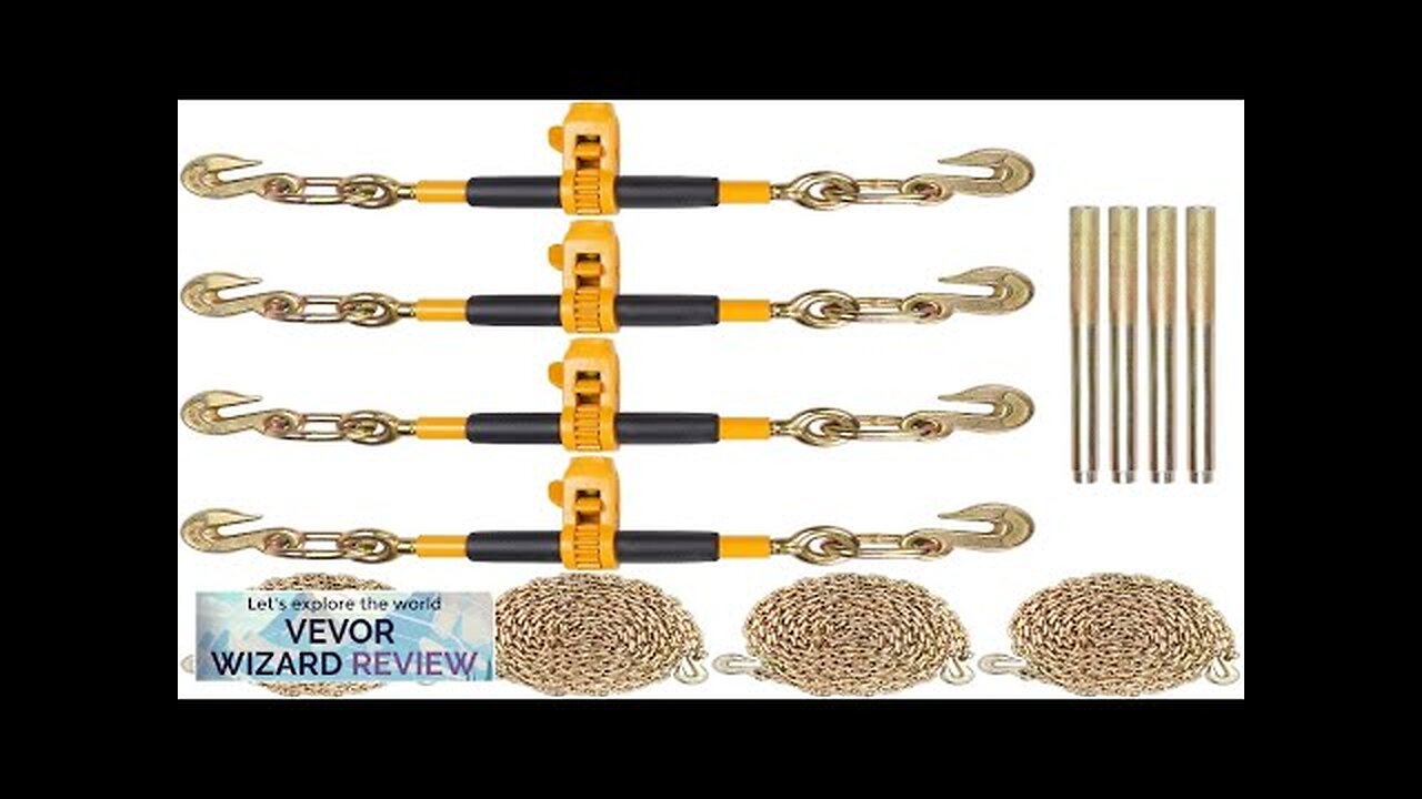 VEVOR Ratchet Chain Binder 5/16"-3/8" Heavy Duty Load Binders with G80 Chains Review