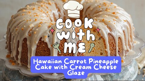 This Hawaiian Carrot Pineapple Cake with Cream Cheese Glaze Will Blow Your Mind!