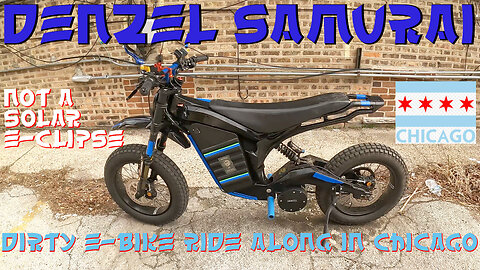 DENZEL SAMURAI 72V E-BIKE : NOT A SOLAR E-CLIPSE : COLD, WINDY, DIRTY DIRT BIKE RIDE OUT IN THE CITY