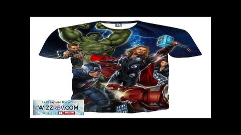 Marvel The Avengers Main Characters Flying Swag 3D T-Shirt Review