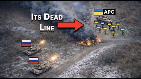 Russian Forces Assault Ukrainian Trench With Infantry Supported By T-90 & T-72 In Pokrovsk