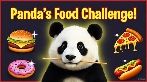 "Panda's Food Challenge! - Epic Eating Adventure"