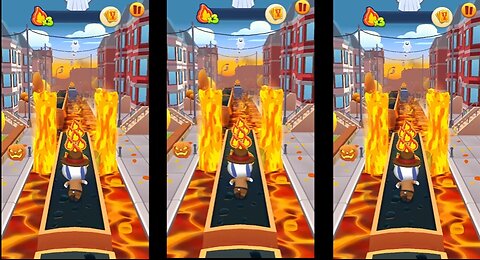 Talking Tom & Friends: Running Gold – Escape the Lava with Talking Hank with 36 minutes