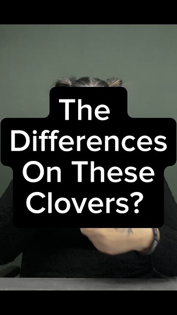 Difference On Clovers? ☘️ 🍀