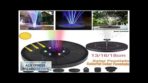 Solar Power Bird Bath Fountain Pump Water Fountain Pool Pond Solar Powered Review