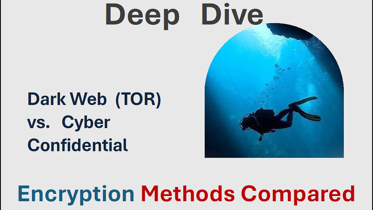 Deep Dive: comparison of Dark Web (TOR) vs. Cyber Confidential