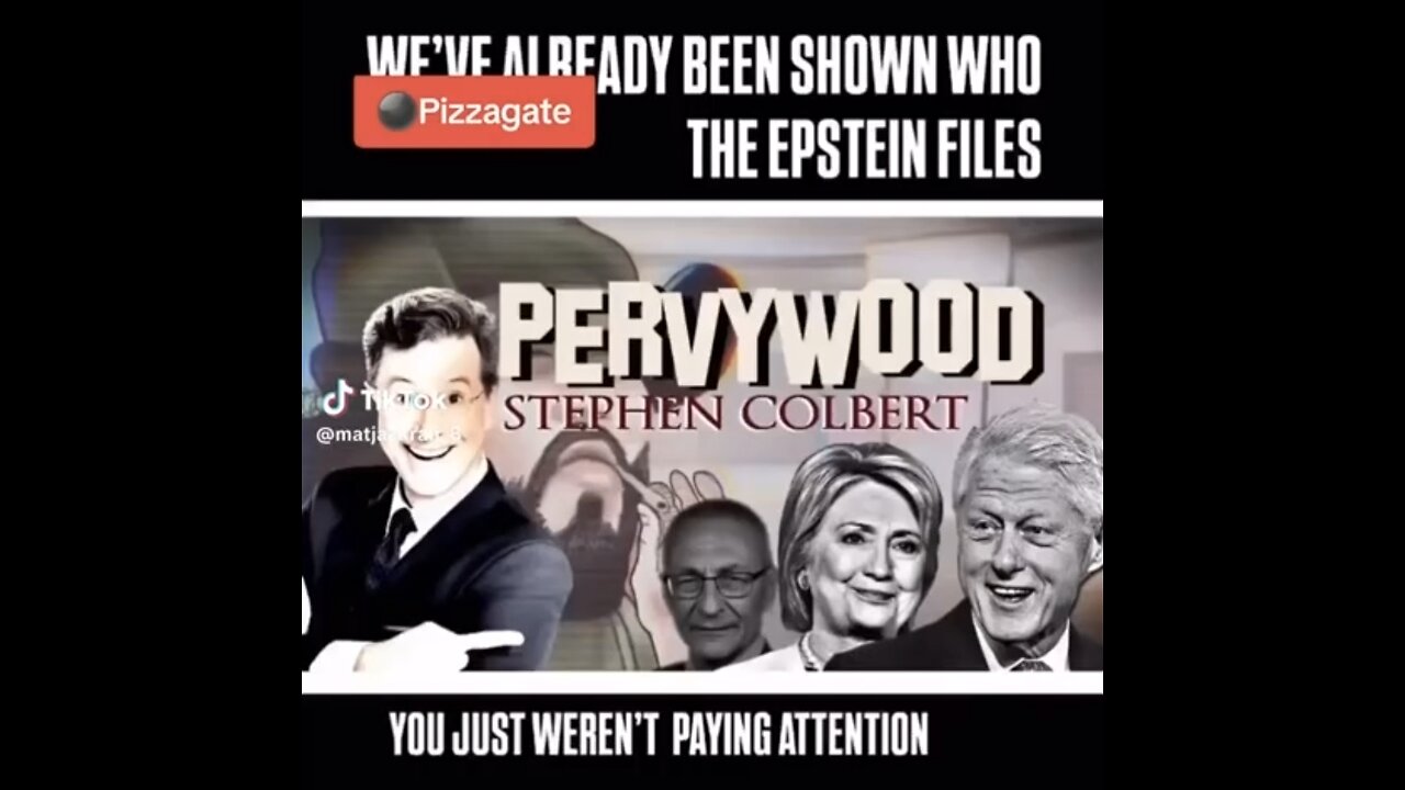 PERVYWOOD Stephen colbert and Hollywood connections 🧬⚛🧬