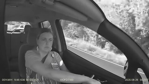 Dashcam Catches Woman Crash Rental Car While Texting