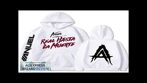 Autumn Fleece Men's Hoodies Anuel AA Real Hasta La Muerte Print Sweatshirts Review