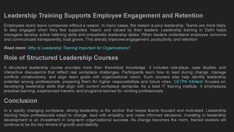 Why Leadership Training Matters in a Rapidly Changing Workplace?
