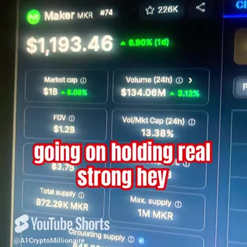 maker mkr price prediction crypto coin bull run! #fyp