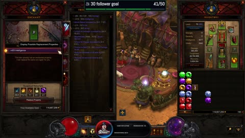 playing some diablo3 seanoal gear grind