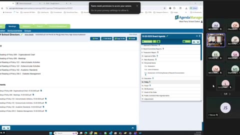 10-20-2025 West Perry SB Mtg