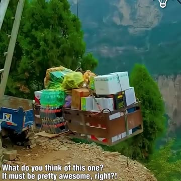 Living in the mountains and carrying groceries with a zipline!.hd
