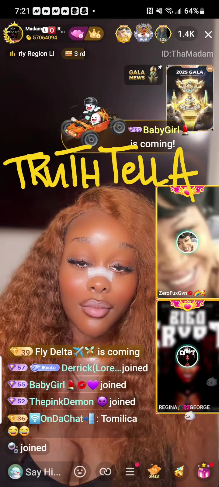 MADAM LO LIVE & LIYAH THE DOLL IN HER BOX TALKING ABOUT TRAP CECE