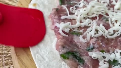 Chebureki with meat and cheese