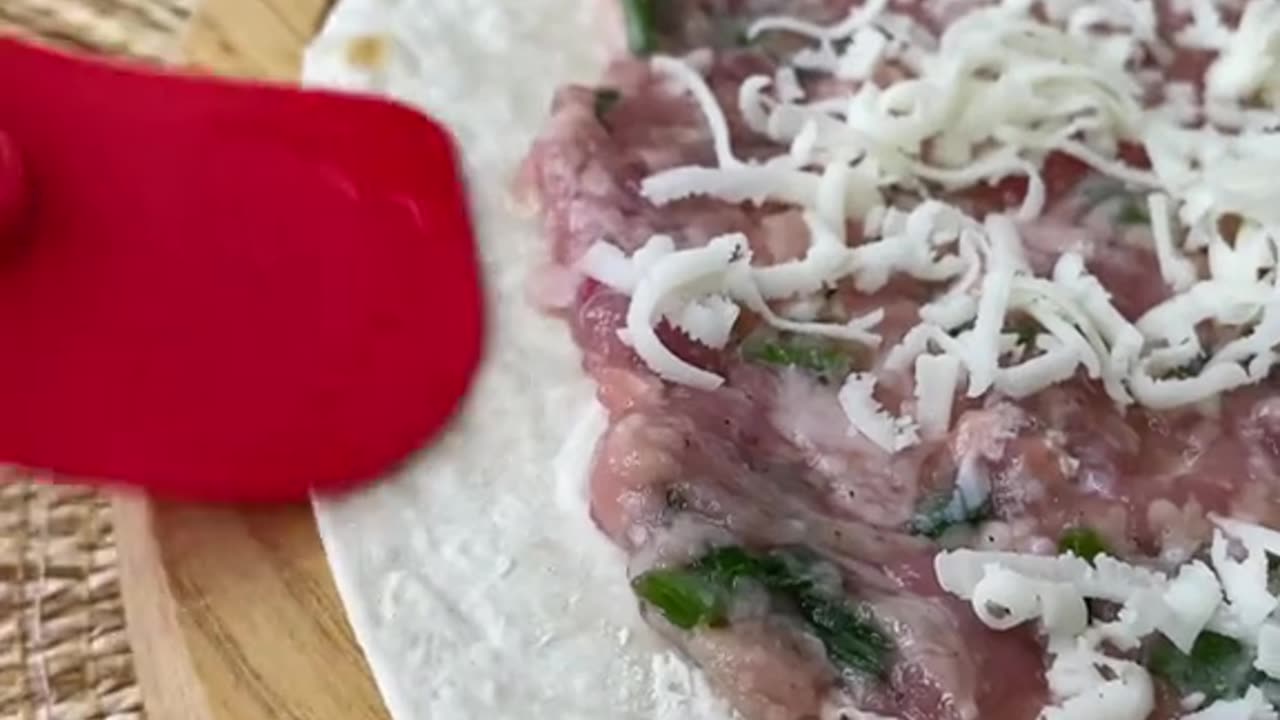 Chebureki with meat and cheese