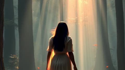 What does a girl in a forest dream mean?