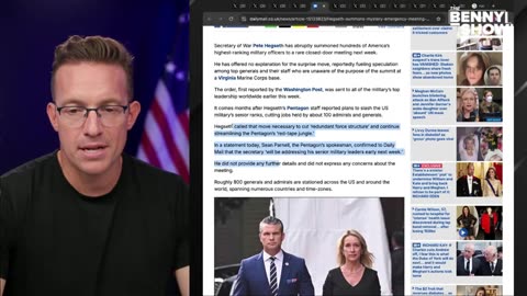 Pete Hegseth Summons HUNDREDS Of Generals to Pentagon for ‘Urgent Meeting’ | ‘Mass Woke PURGE?'