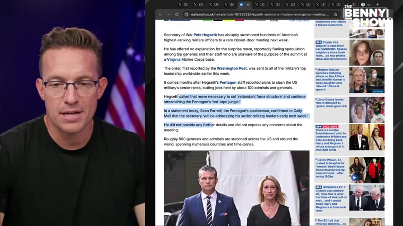 Pete Hegseth Summons HUNDREDS Of Generals to Pentagon for ‘Urgent Meeting’ | ‘Mass Woke PURGE?'