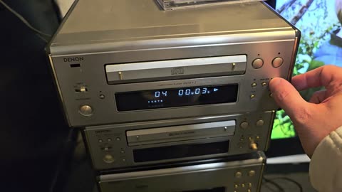 Denon DRR-6.5 Stereo Cassette Tape Player Recorder Separate after clean & CD Player demo Part 2