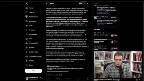 A denúncia contra Bolsonaro e o processo contra Moraes nos EUA