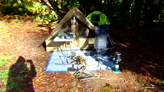 Hot tent camping 1/10-12/26 video 11: