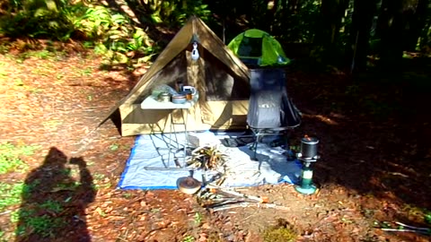 Hot tent camping 1/10-12/26 video 11: