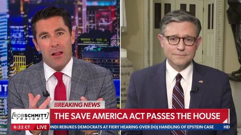 Speaker Johnson Joins Rob Schmitt Tonight on Newsmax