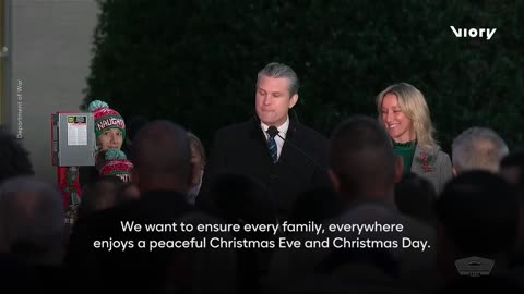 'Peace and goodwill toward men — except narco-terrorists,' Hegseth says at Pentagon event