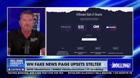 WHITE HOUSE CALLS OUT FAKE MEDIA