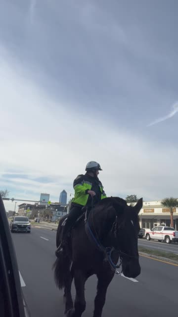 JSO horse officers on patrol downtown