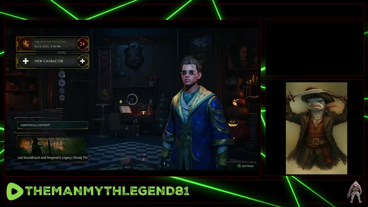 Hogwarts Legacy W TheManMythLegend sponsored by www.wickedteeskc.com