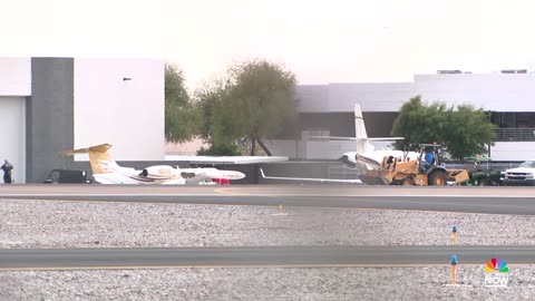 1 person killed as jet hits parked plane at Scottsdale airport