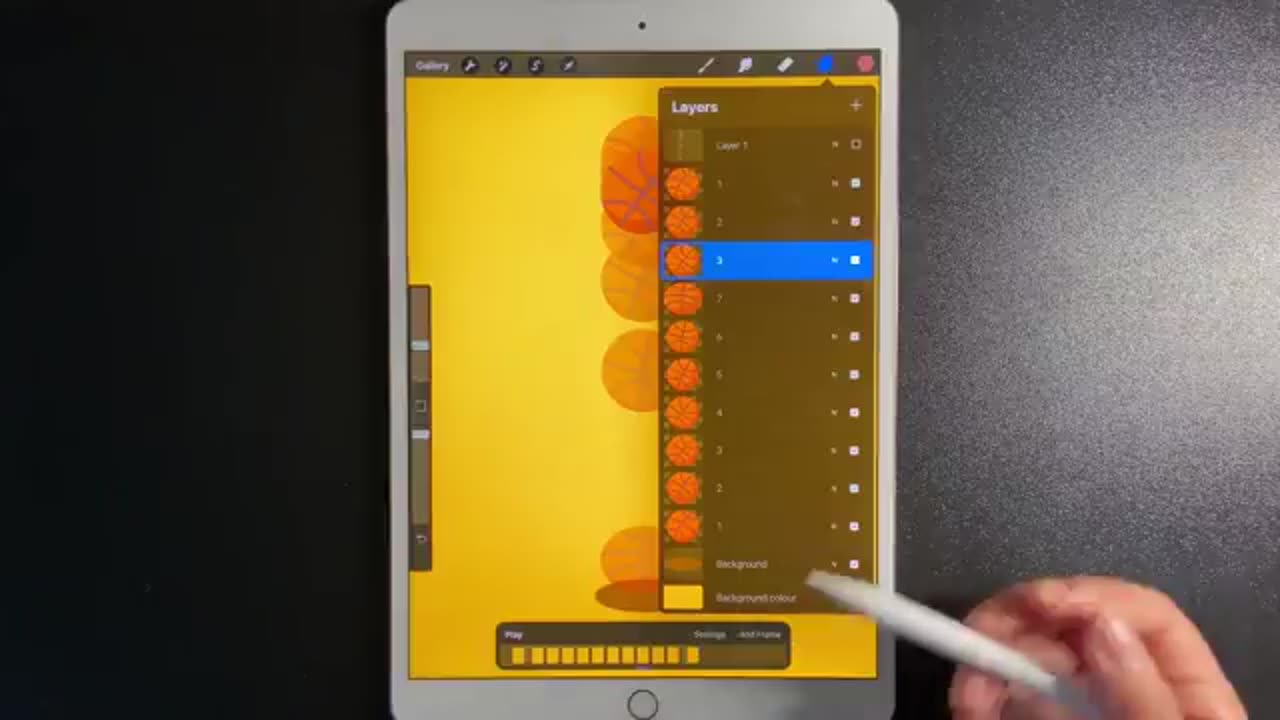 How to Create Animation in Procreate - Basketball _Jumping Object ...