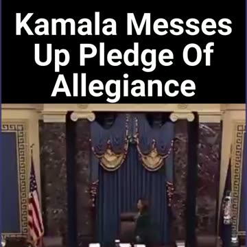 Kamala Messes Up Pledge Of Allegiance