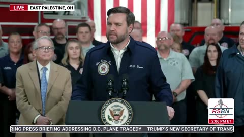 WATCH: Vice President JD Vance Visits East Palestine, Ohio - 2/3/25