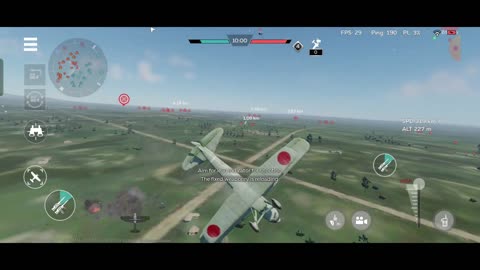 War Thunder Japanese planes Ki-10, Ki-32 winning the match