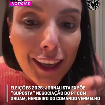 Jornalista Márcia Dantas denuncia suposta - e cada vez mais provável - articulação entre o rapper Oruam e o PT para uma candidatura eleitoral em 2026.
