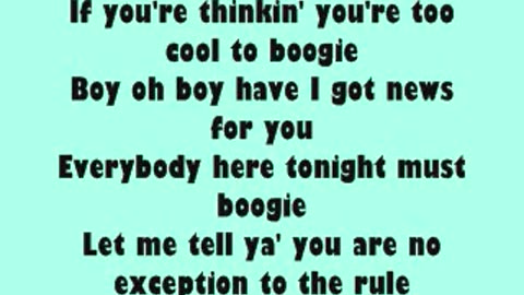 A Taste of Honey Boogie Oogie Oogie Lyrics.