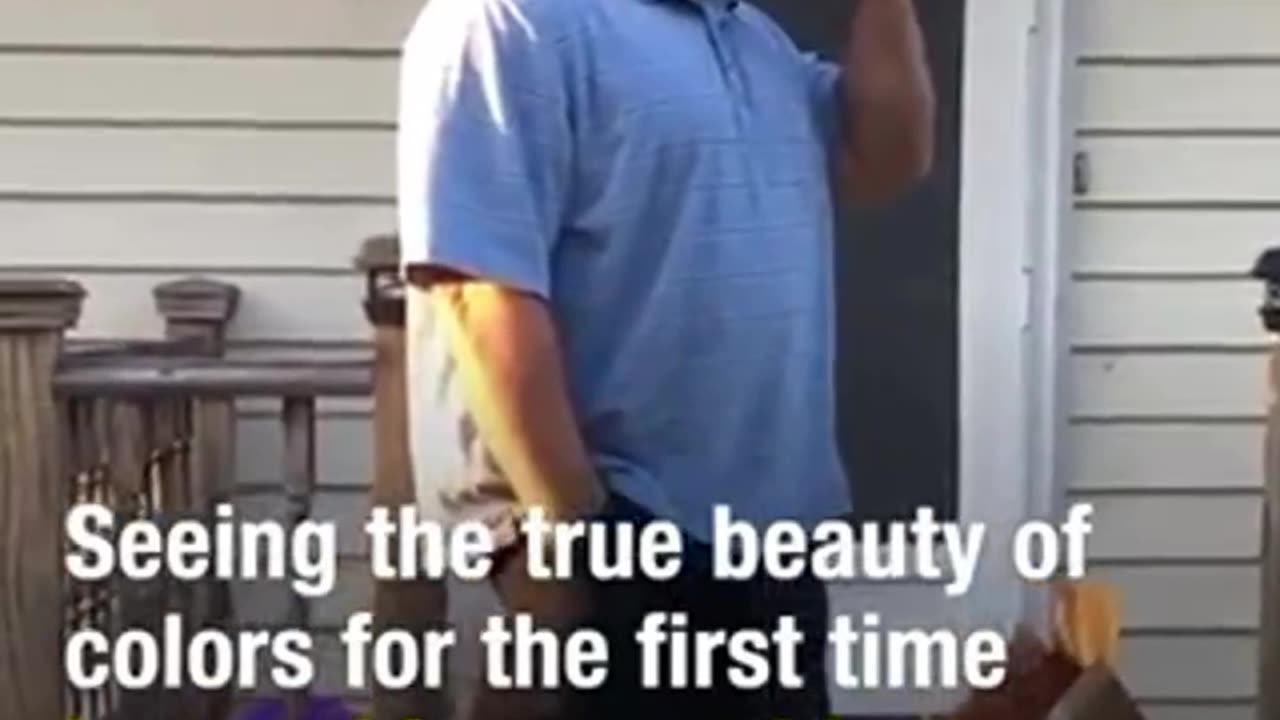 For 66 years, this man lived with color blindness,